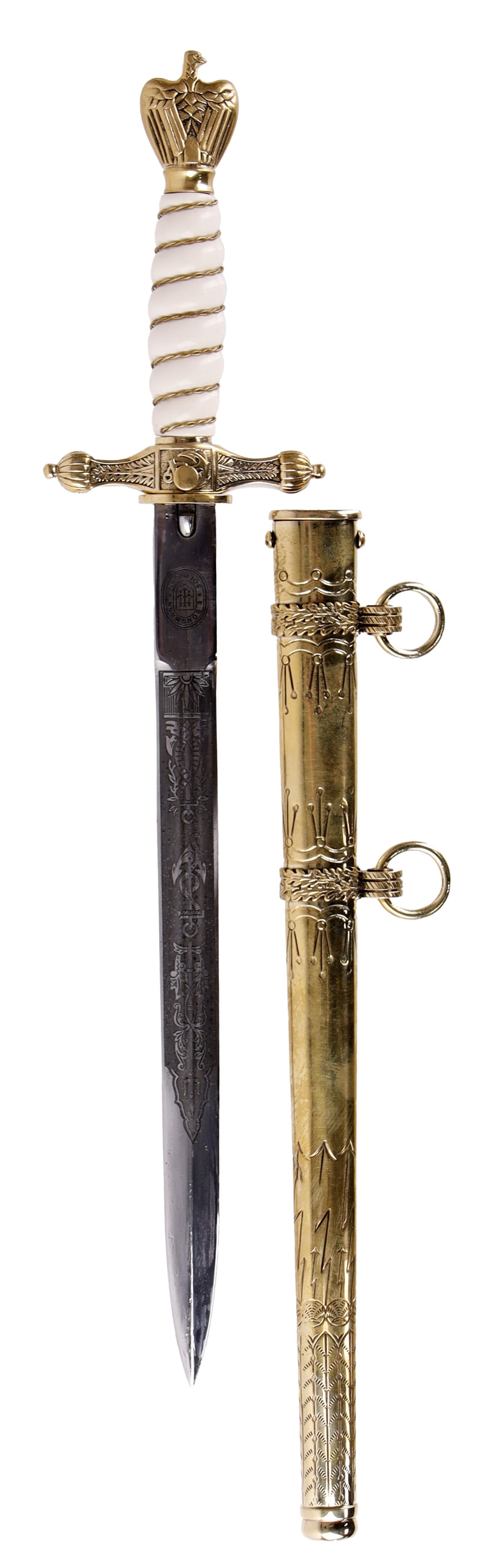 Kriegsmarine Etched Presentation Dagger WWII (1 of 7)