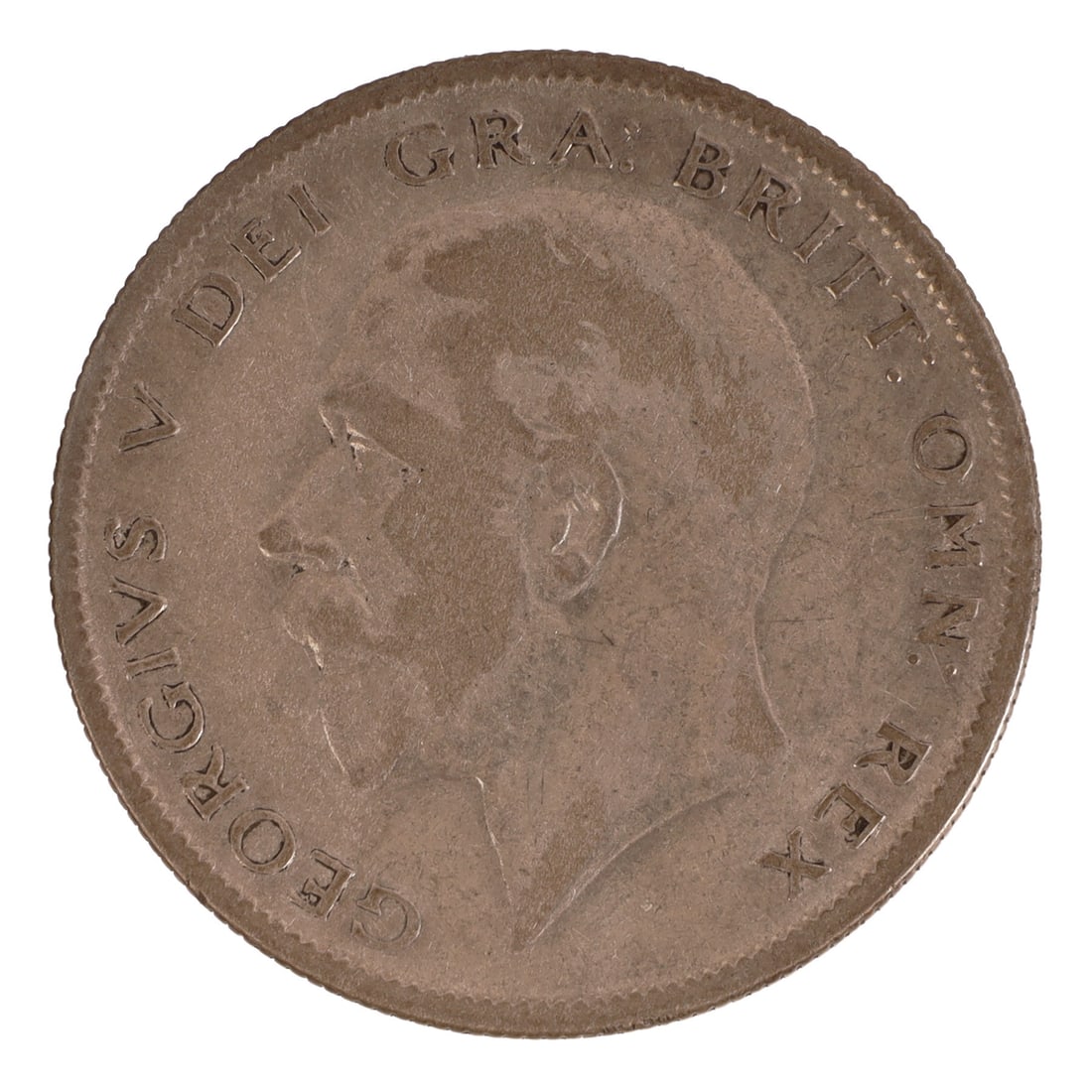 1929 British 1/2 Crown George V Silver Coin (1 of 2)