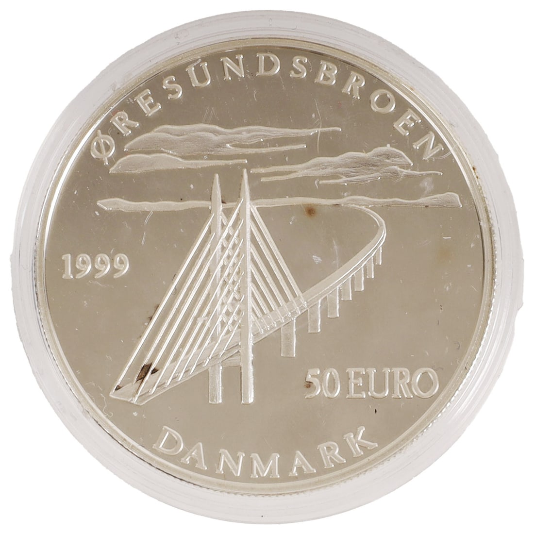 1999 Denmark Commemorative Sterling Silver Coin (1 of 2)