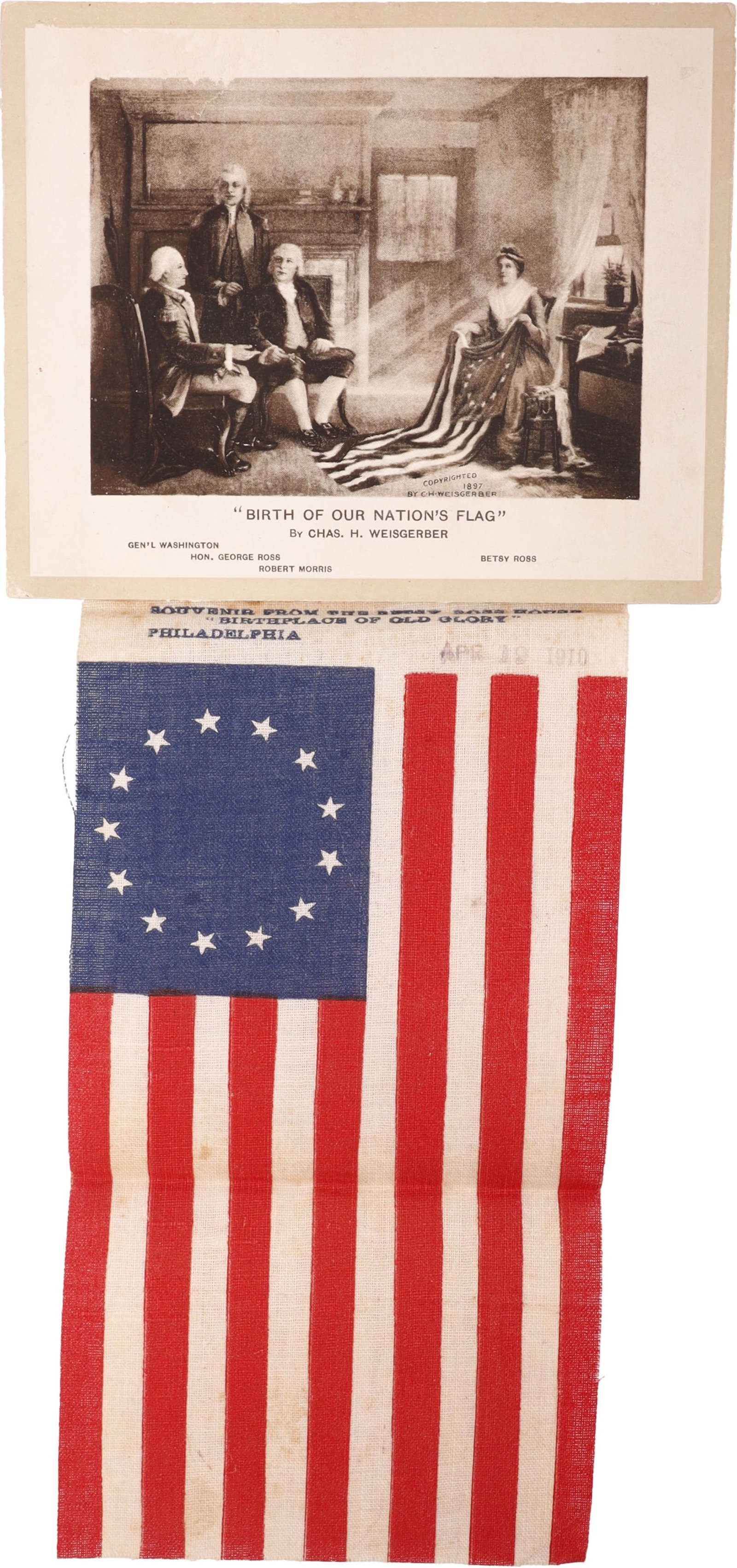 Betsy Ross American Flag Commemorative Flag & Card (1 of 5)