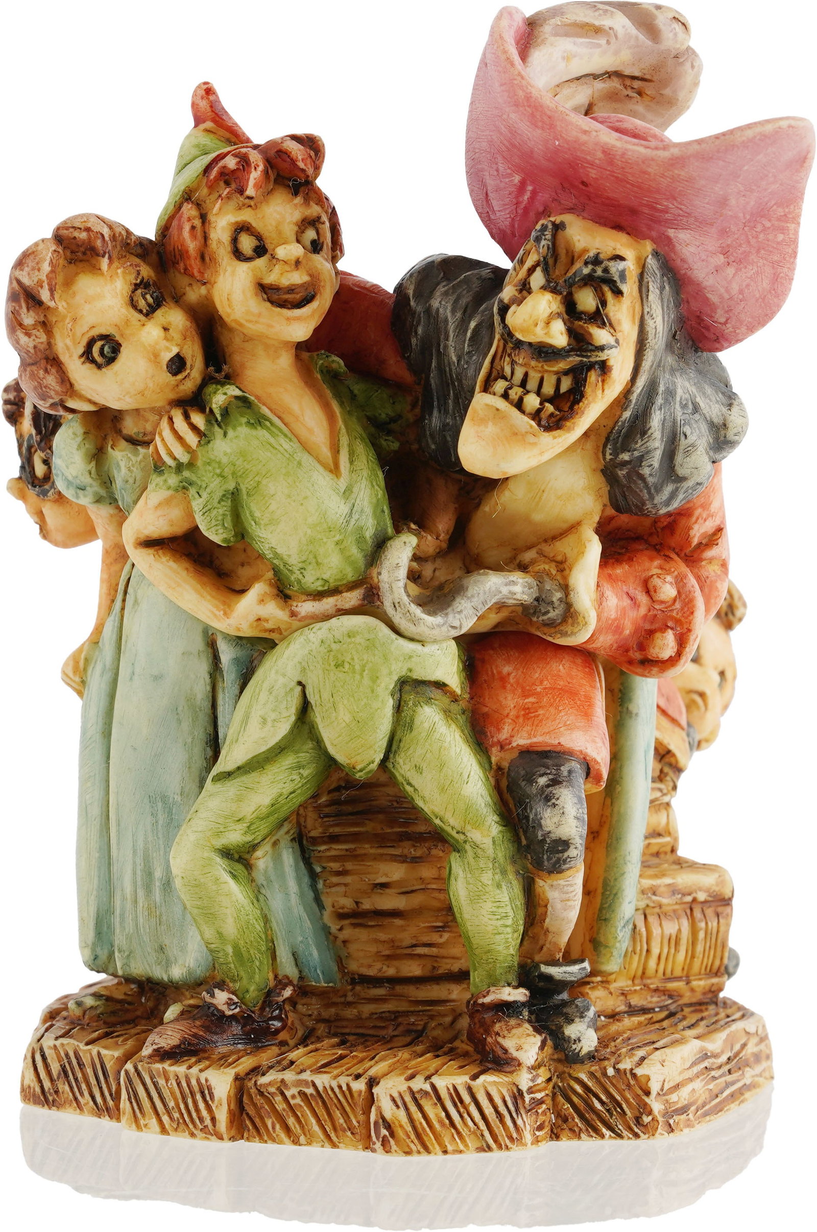 Harmony Kingdom Peter Pan 50th Anniversary Disney: A 2003 limited edition resin box figurine titled 'Peter Pan, 50 Years of Adventure' by Harmony Kingdom (Model DAPP50). Sculpted by Robert King, the piece was released as a Disney Auctions exclusive