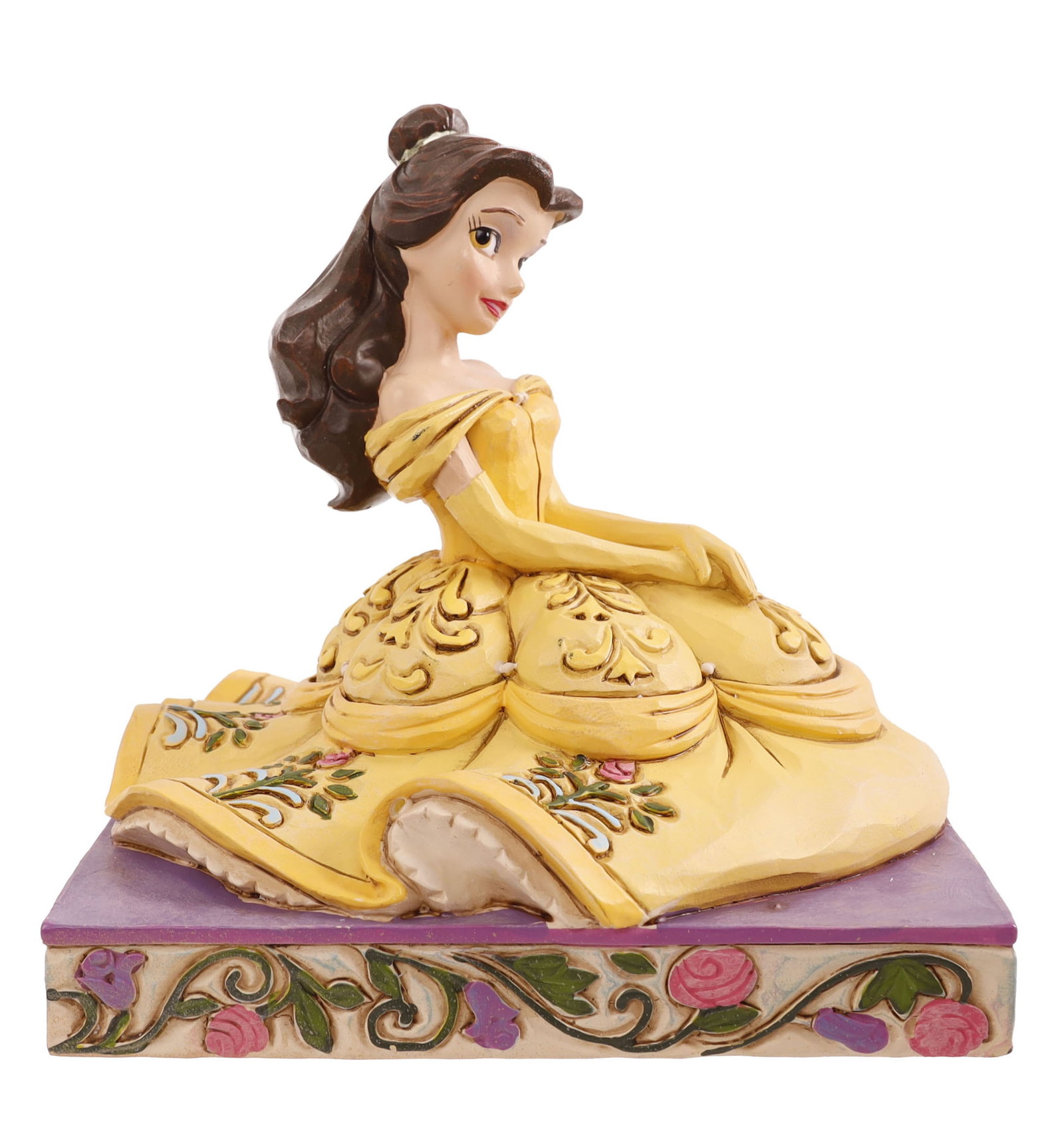 Personality Pose Belle Beauty & The Best Be Kind: A stone resin figurine titled 'Be Kind' from the Disney Traditions collection by artist Jim Shore, manufactured by Enesco (Model 4050410). Part of the Personality Pose series, the hand-painted piece