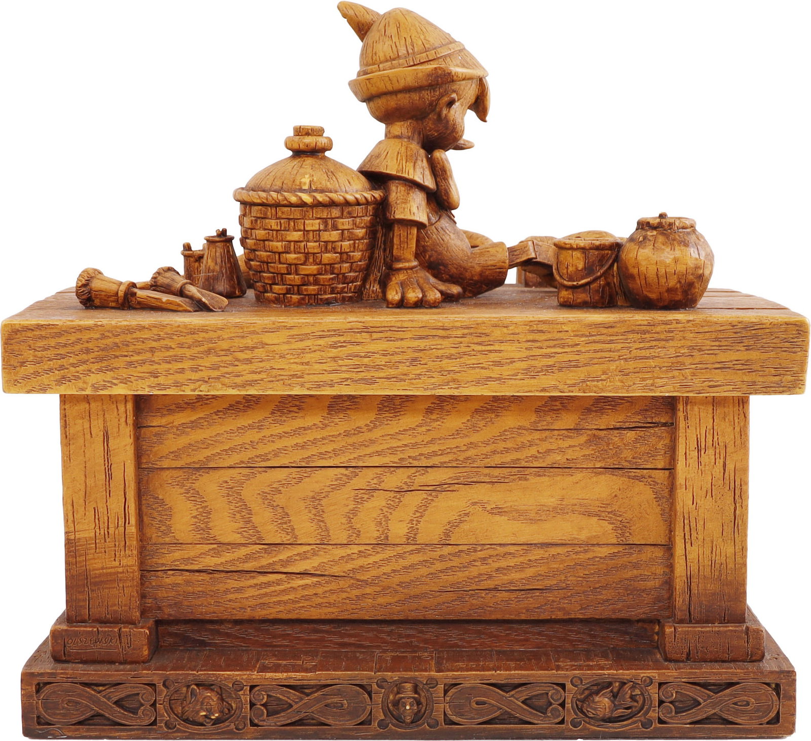 Robert Olszewski Pinocchio on Workbench Box - 3