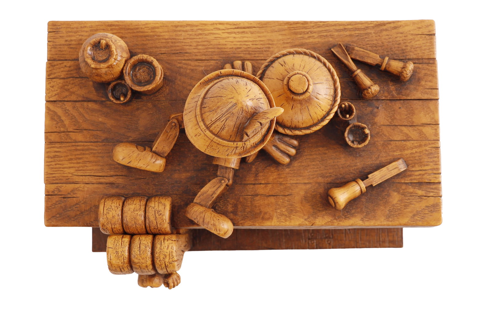 Robert Olszewski Pinocchio on Workbench Box - 5