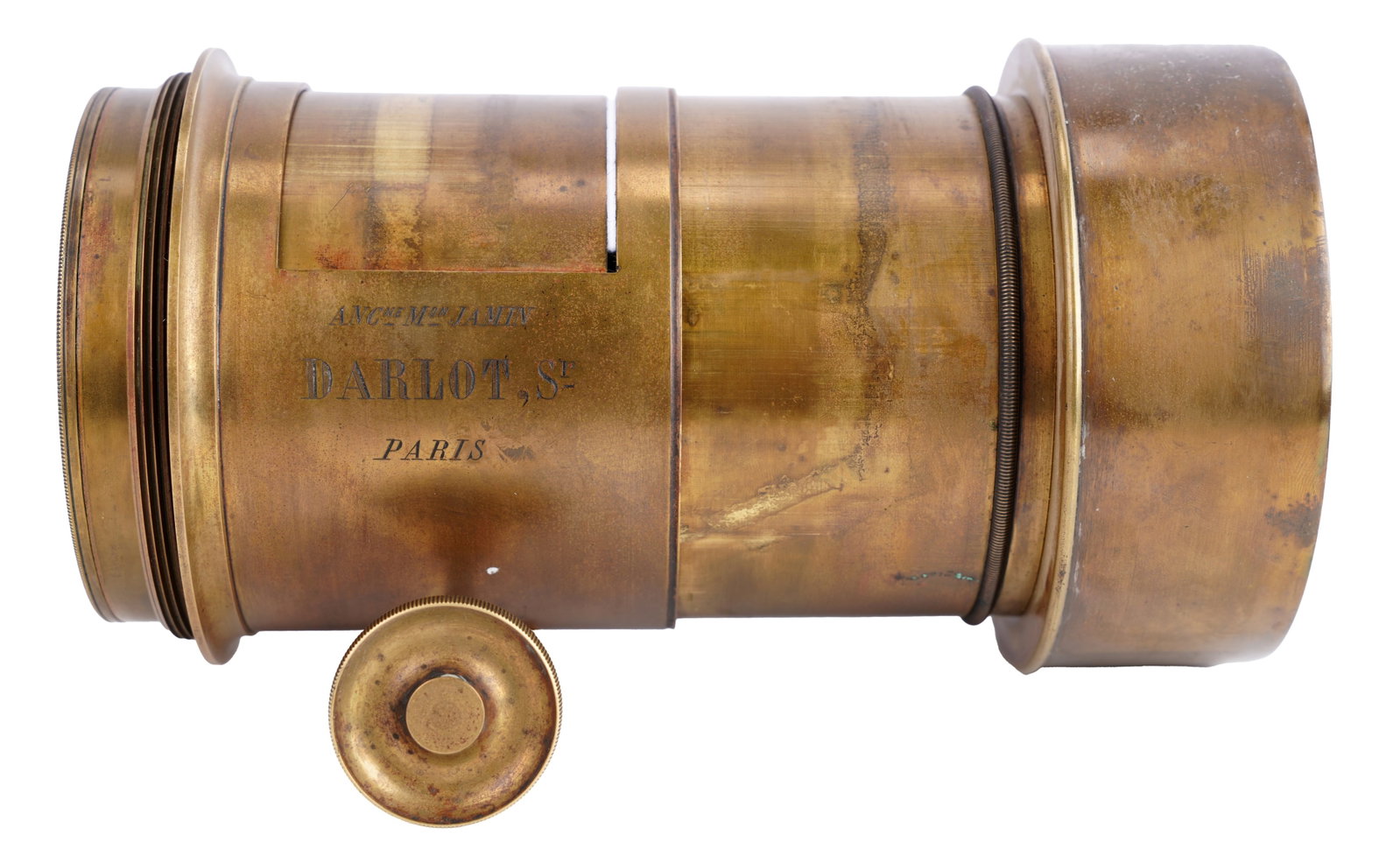 Large Jamin Darlot Paris Antique Brass Camera Lens (1 of 11)