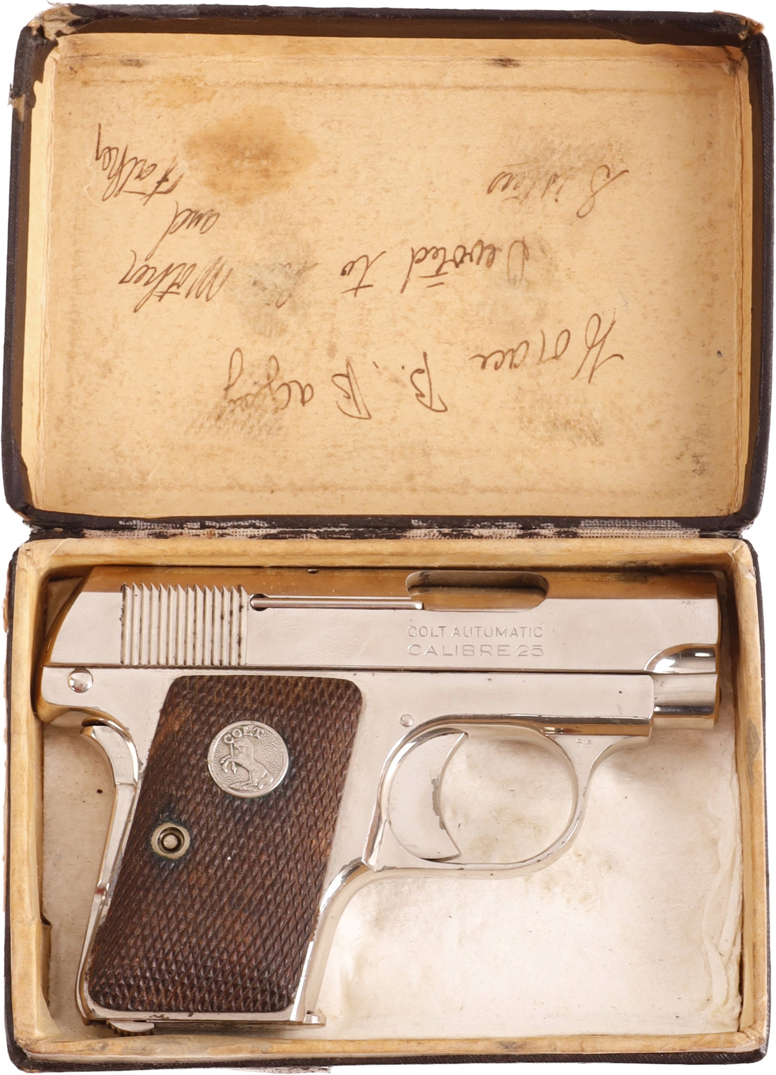 Colt M1908 Hammerless Vest Pocket .25 ACP Pistol (1 of 9)