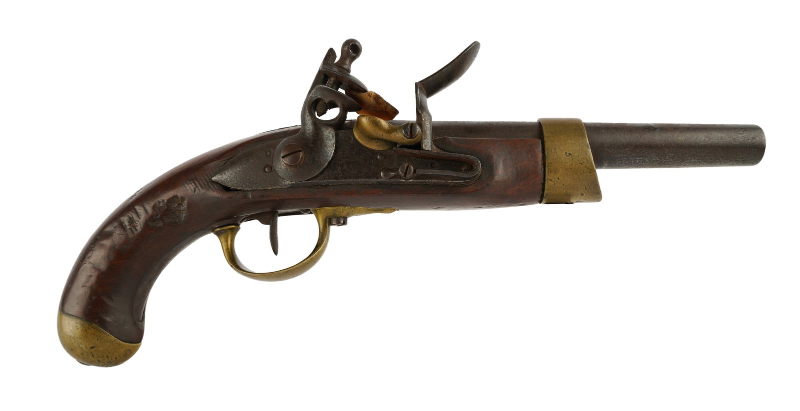 French Model An XIII Flintlock Cavalry Pistol 1809 (1 of 8)