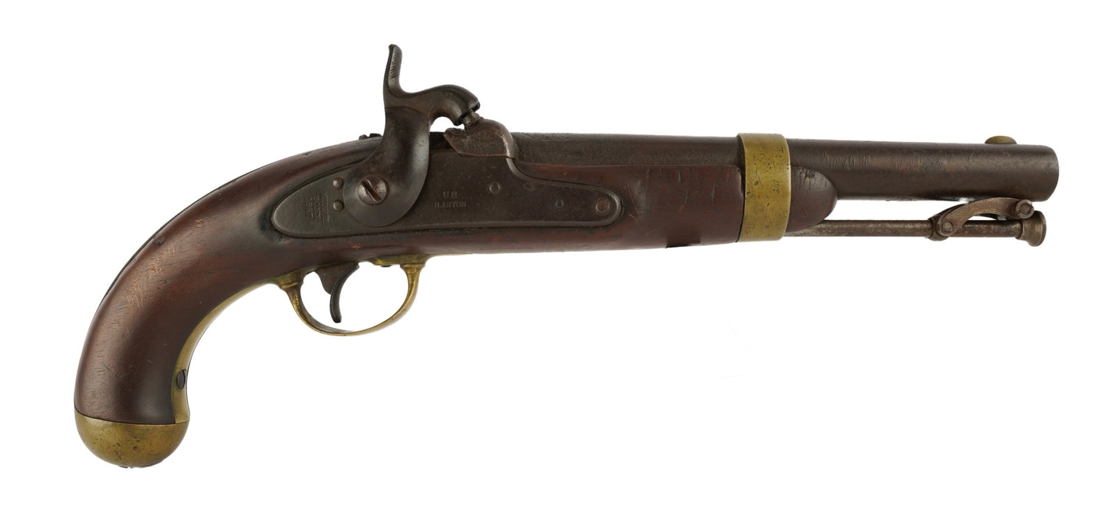 US Model 1842 H. Aston 1847 Percussion Pistol (1 of 7)