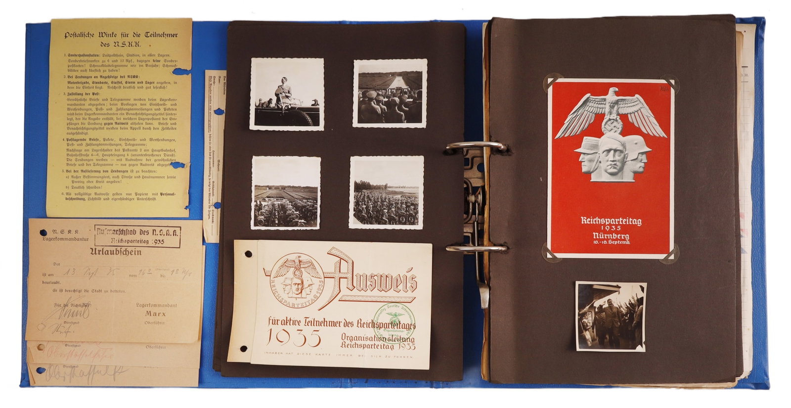 NSKK Nuremburg Rally Photo & Postcard Album 1935 (1 of 13)