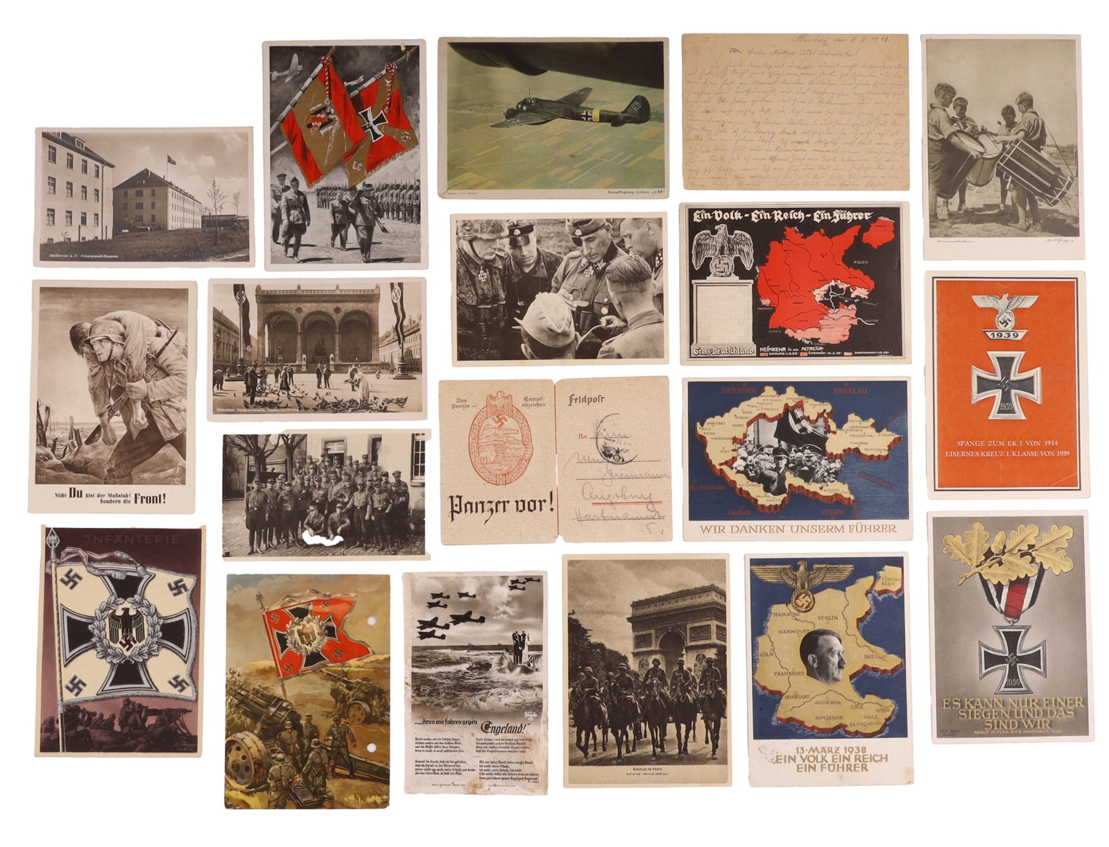 20 Scarce Third Reich Feldpost Military Postcards (1 of 2)