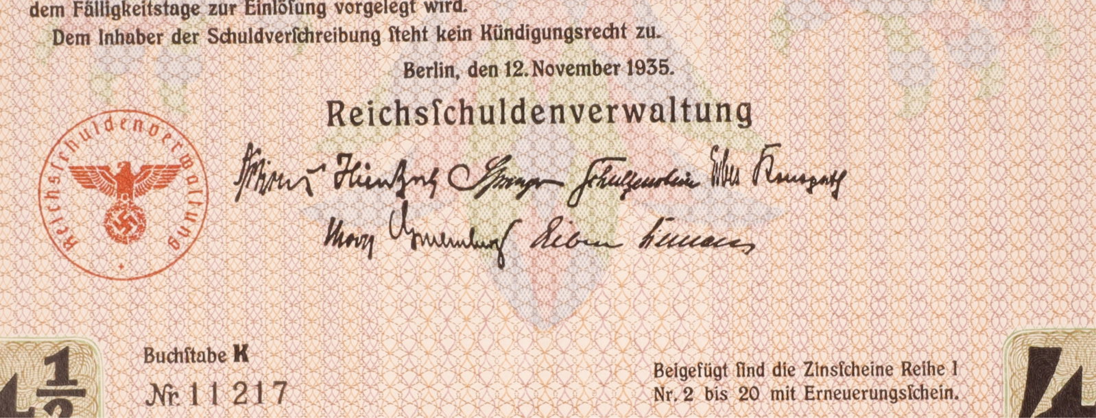 Visually Striking Third Reich Bond Certificates - 5
