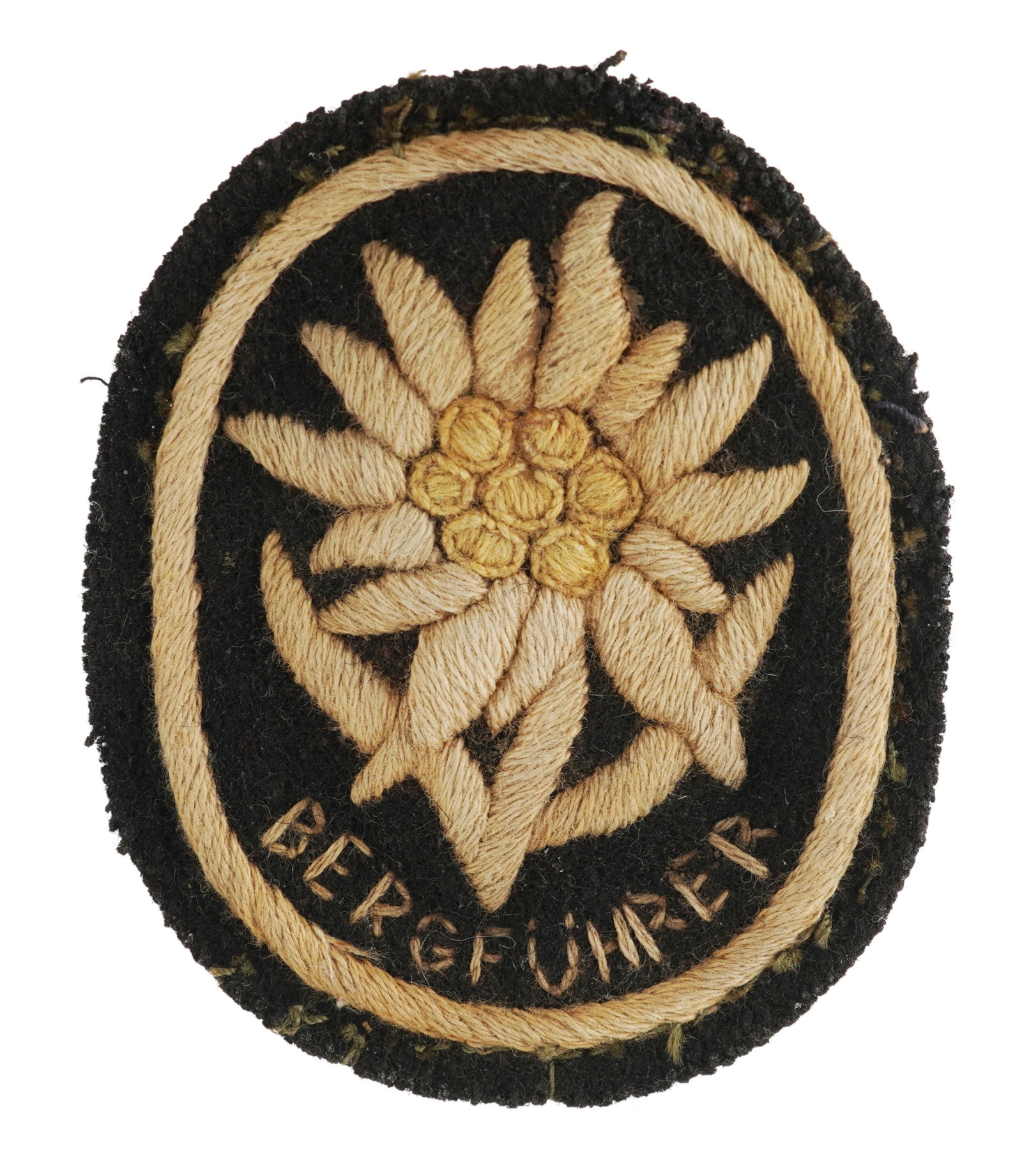 WWII Waffen SS Mountain Troops Sleeve Edelweiss (1 of 2)