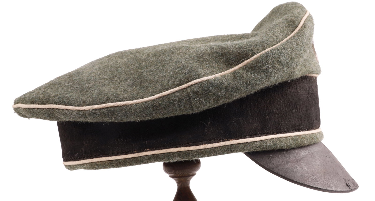 WWII Waffen SS German Visor Crusher Cap Visor (1 of 7)