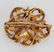 VINTAGE LADIES 14KT YG DIAMOND & ENAMEL BROOCH - 2
