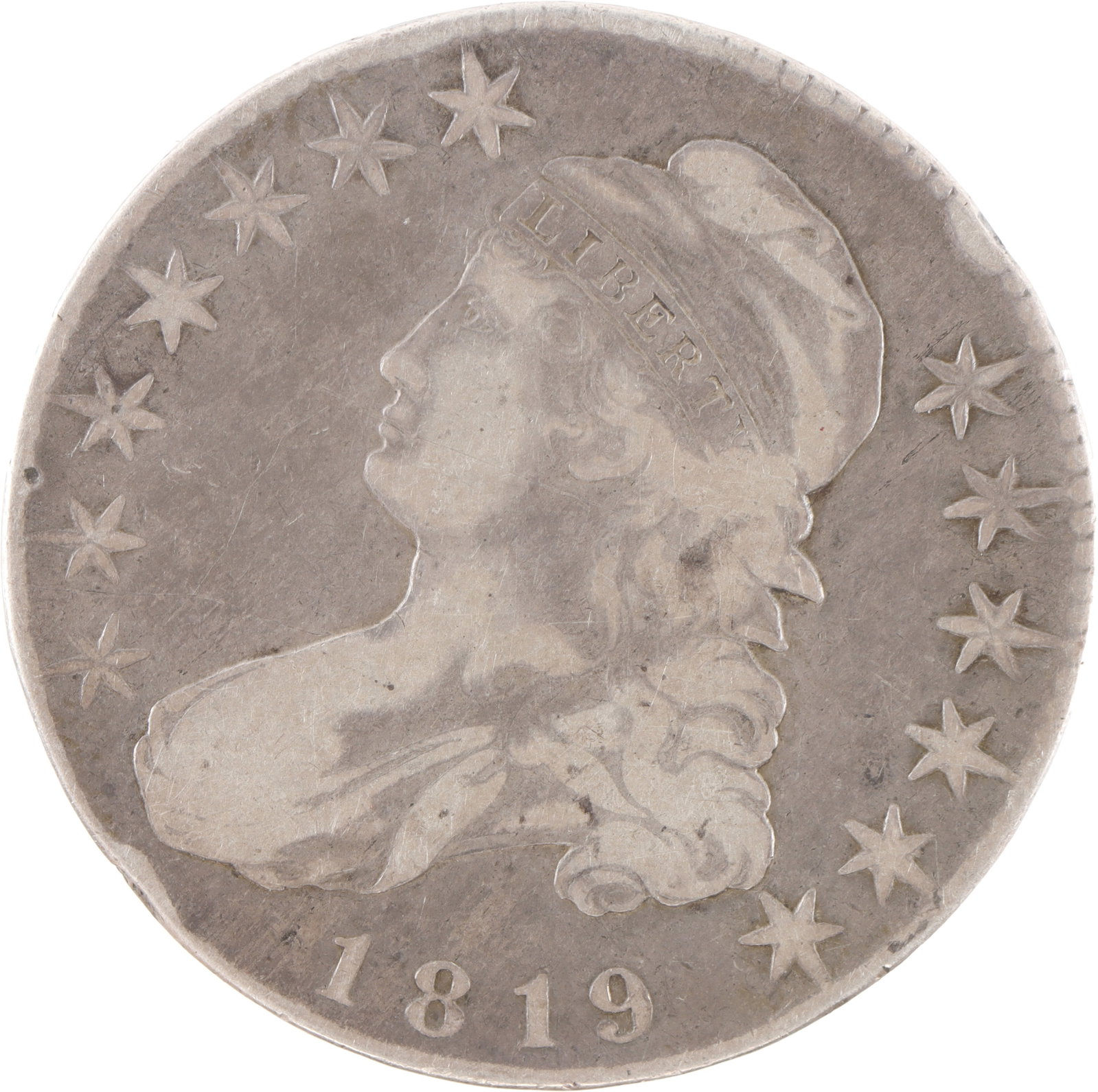 1819 United States Capped Bust Silver Half Dollar (1 of 2)