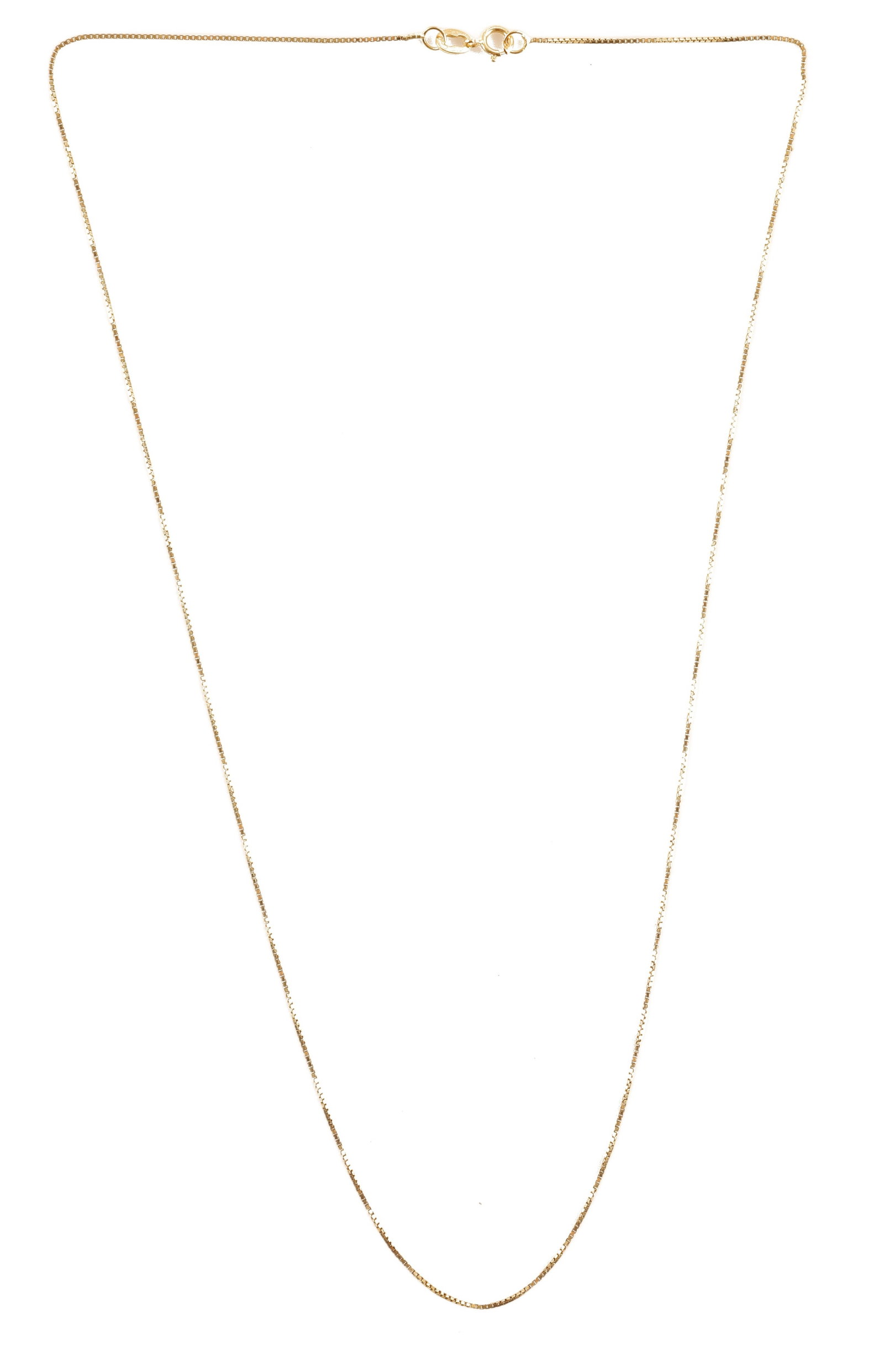 18 Inch 14K Yellow Gold Box Link Chain (1 of 3)