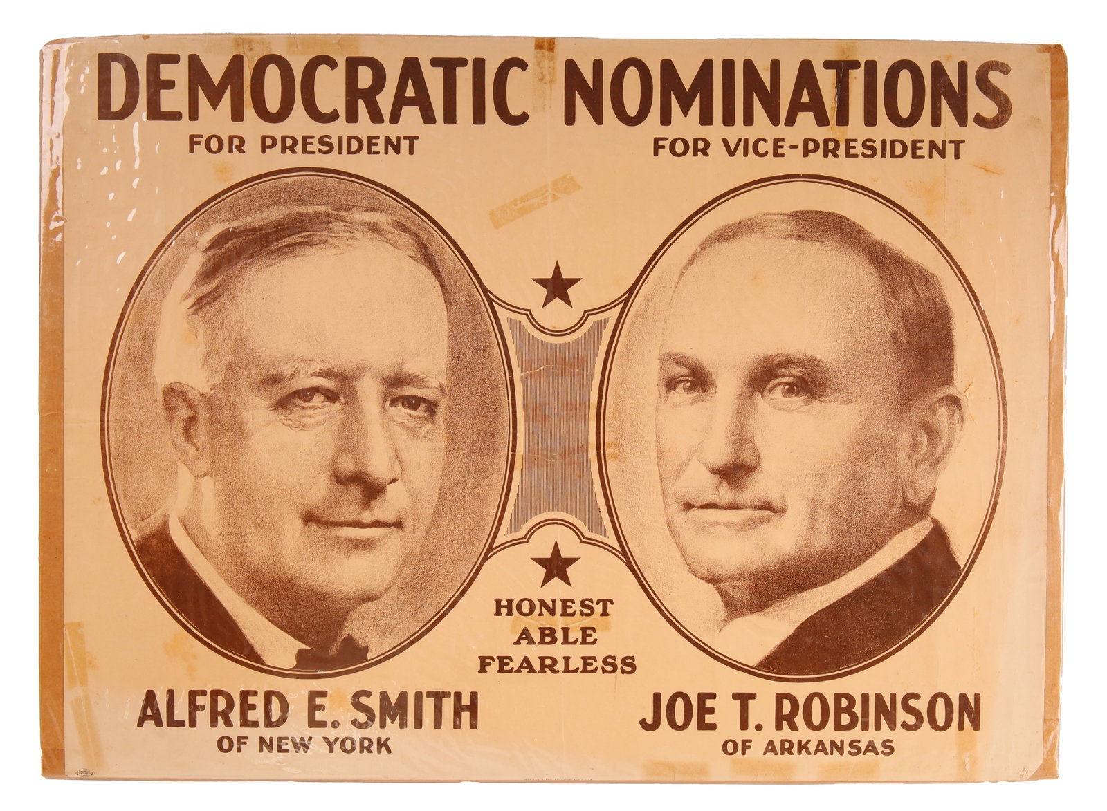 Alfred E. Smith 1928 Presidential Election Poster (1 of 1)