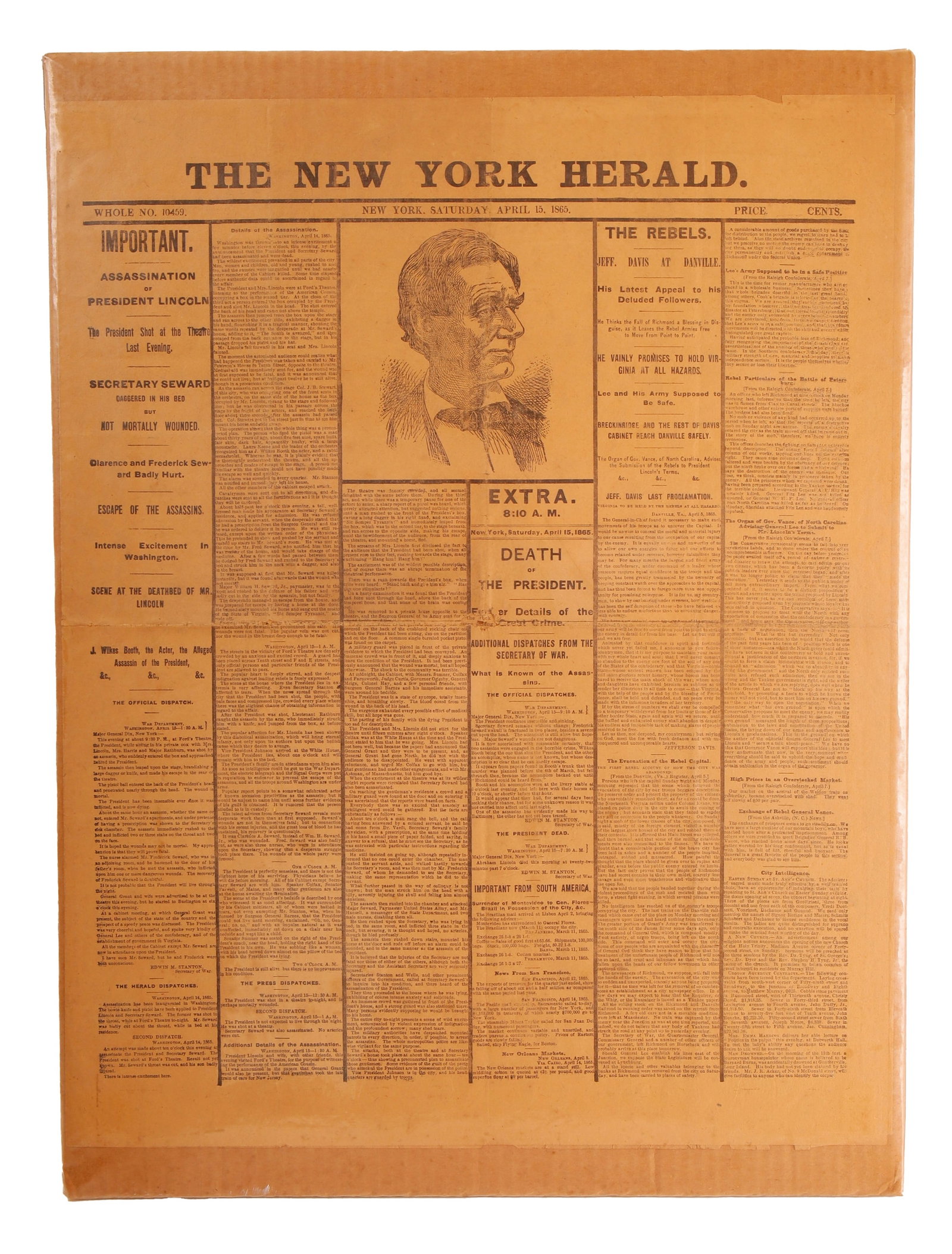 New York Herald Assassination of Abraham Lincoln (1 of 2)