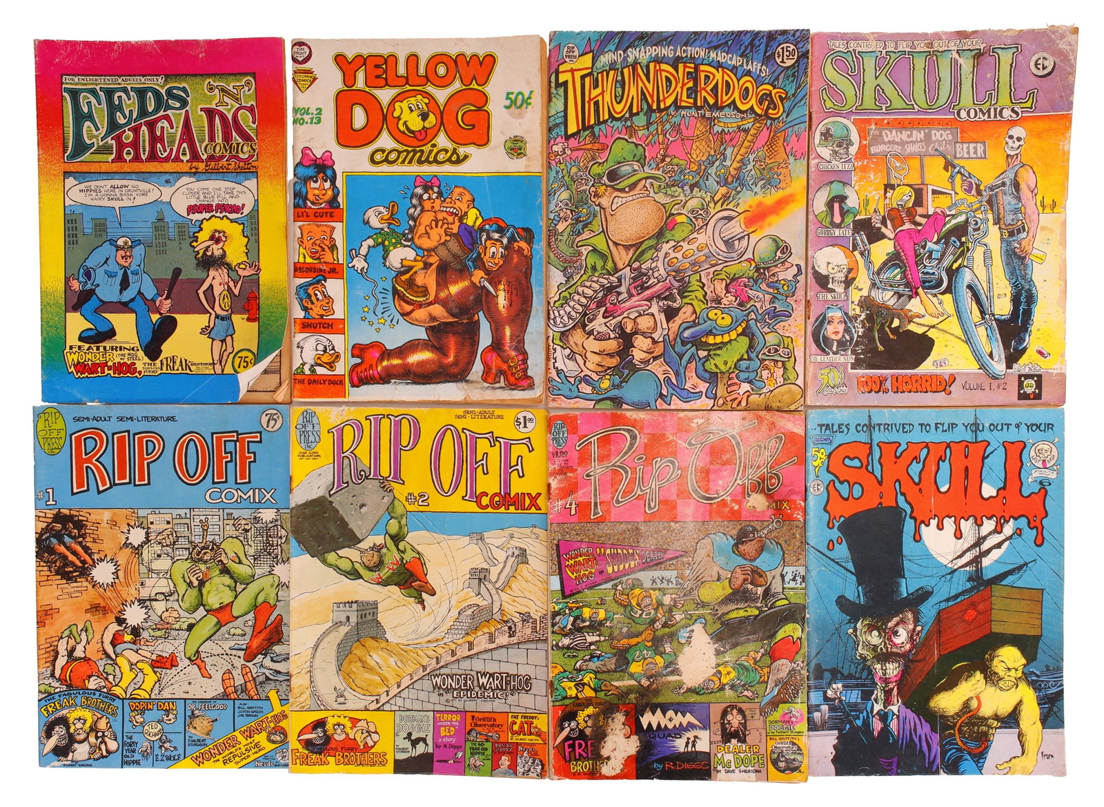 Rip Off Press Comic Books Lot of 8 (1 of 2)