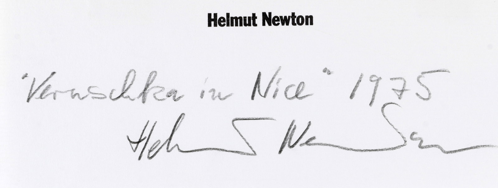 Helmut Newton Veruschka, Nice - 3