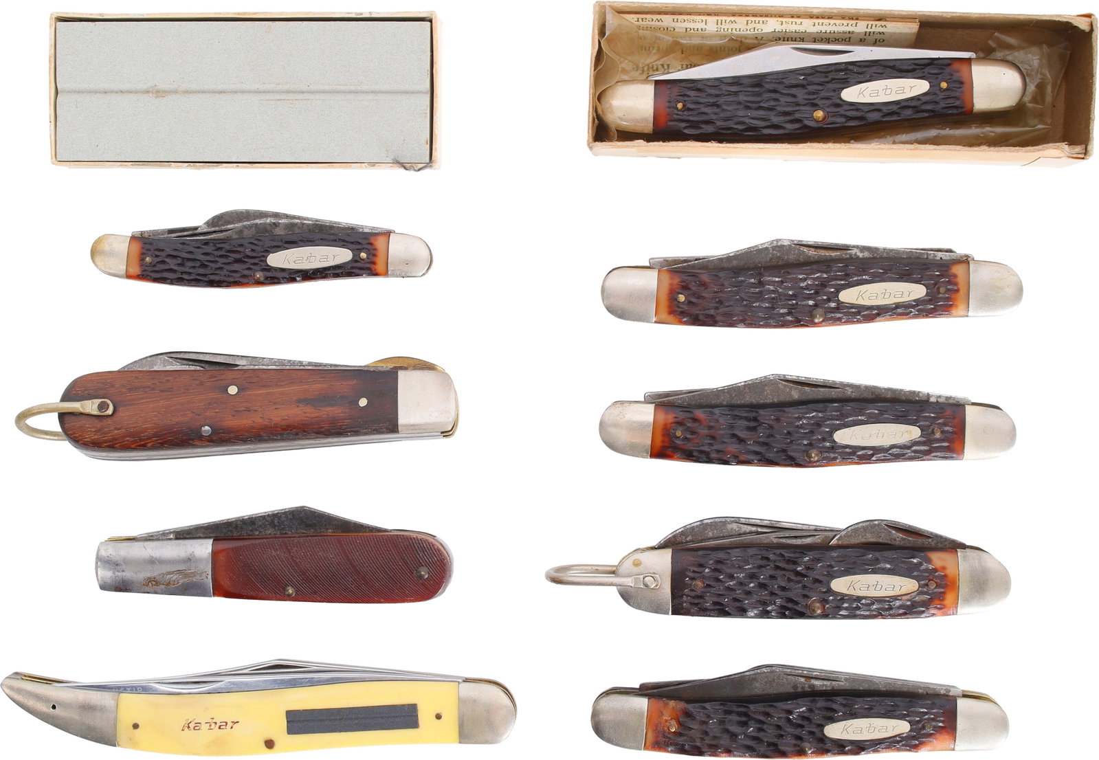 Kabar Vintage Folding Knife Collection Lot of 10 (1 of 5)