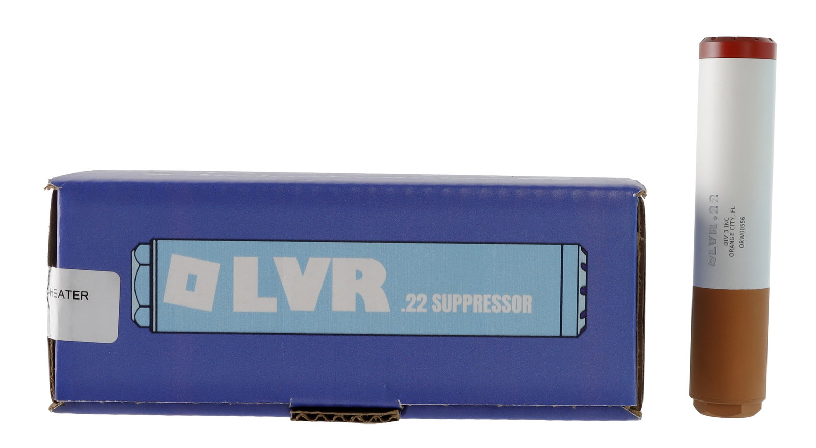 Division 3 Inc. OLVR .22 Heater Suppressor 1/2x28 (1 of 6)