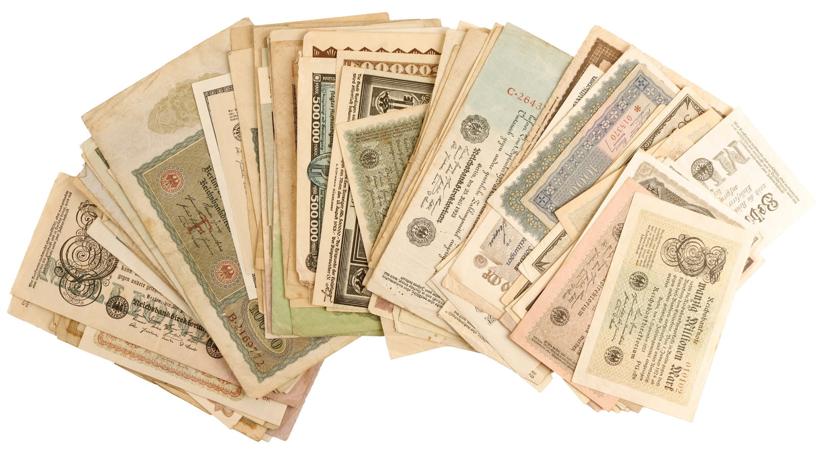 1922-1923 German Hyperinflation Hoard 110+ Pcs (1 of 2)