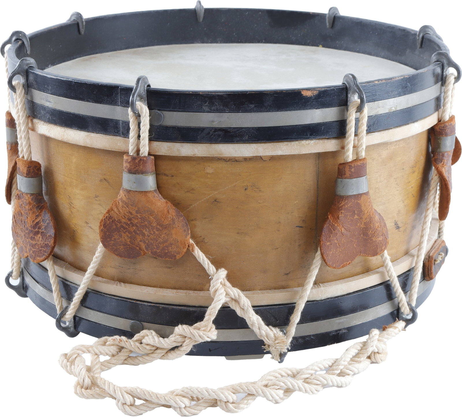 Vintage Rope Tension Toy Marching Snare Drum (1 of 4)