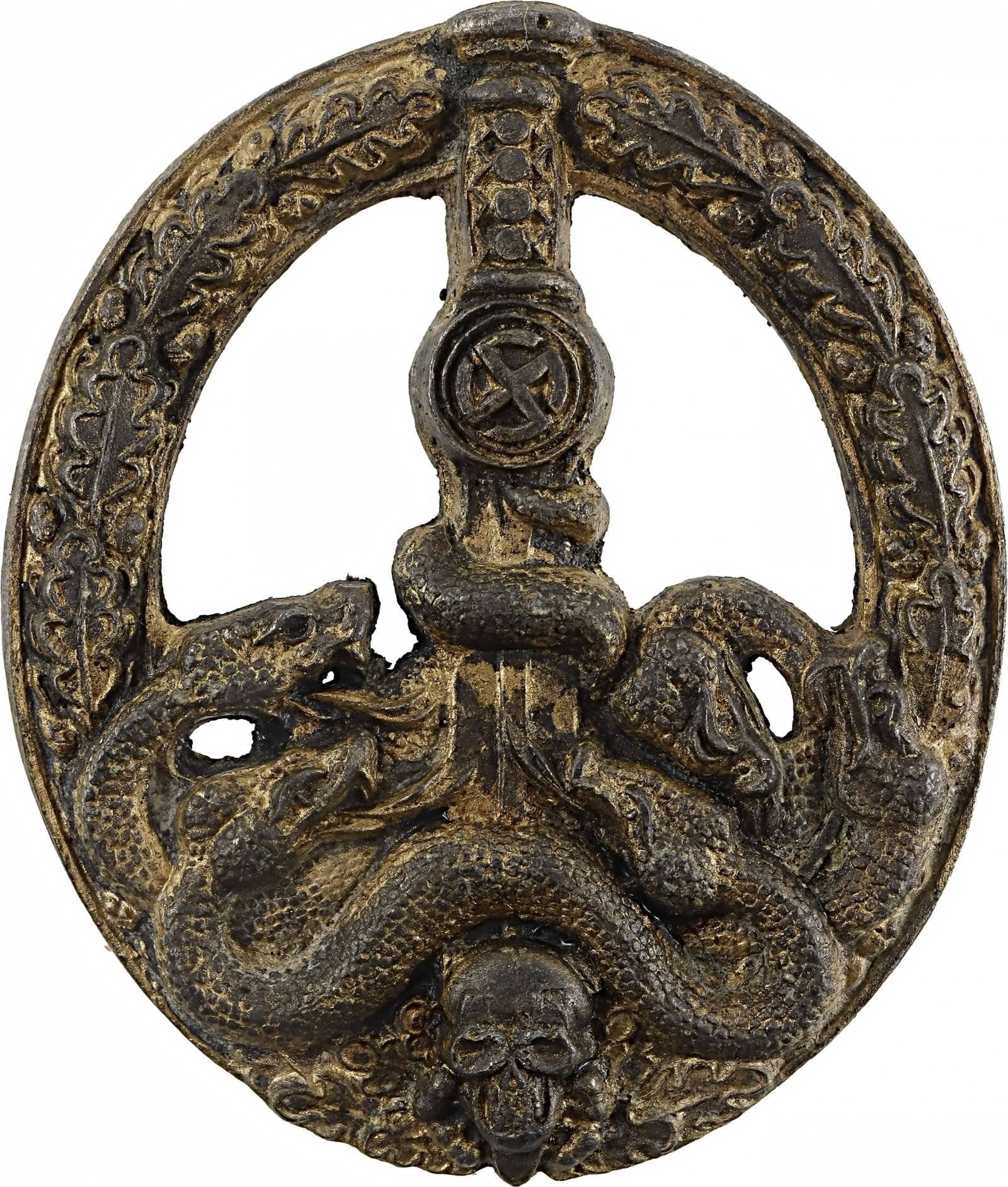 Anti Partisan Badge in Bronze WWII German (1 of 9)
