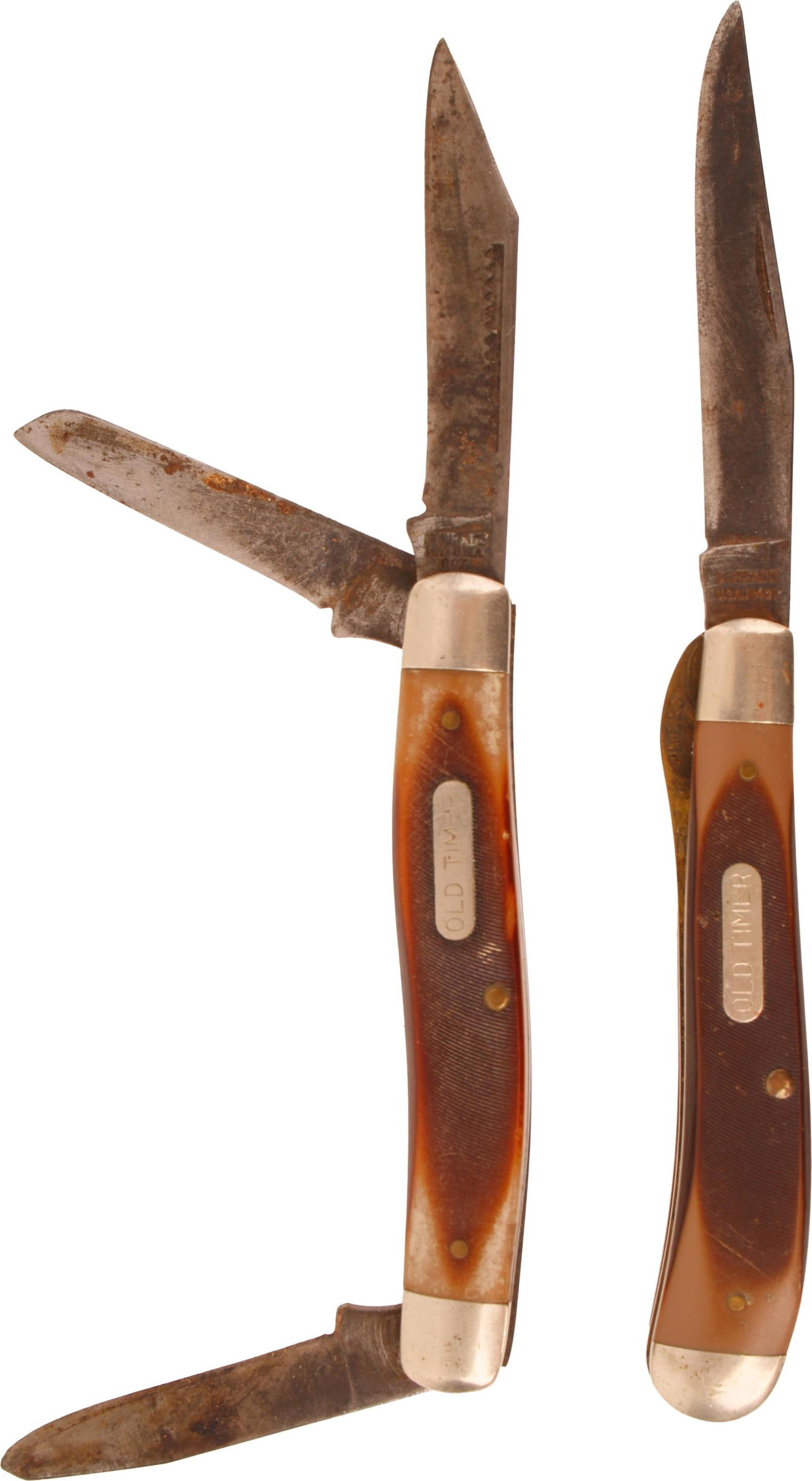 Vintage Schrade Old Timer Pocket Knives Lot of 2 (1 of 2)