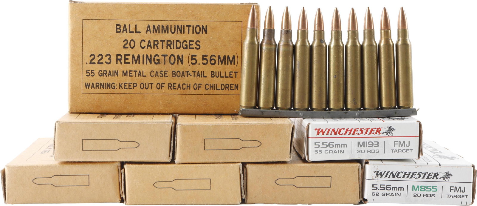 170 Rds .223 Rem & 5.56 NATO Rifle Ammo (1 of 3)