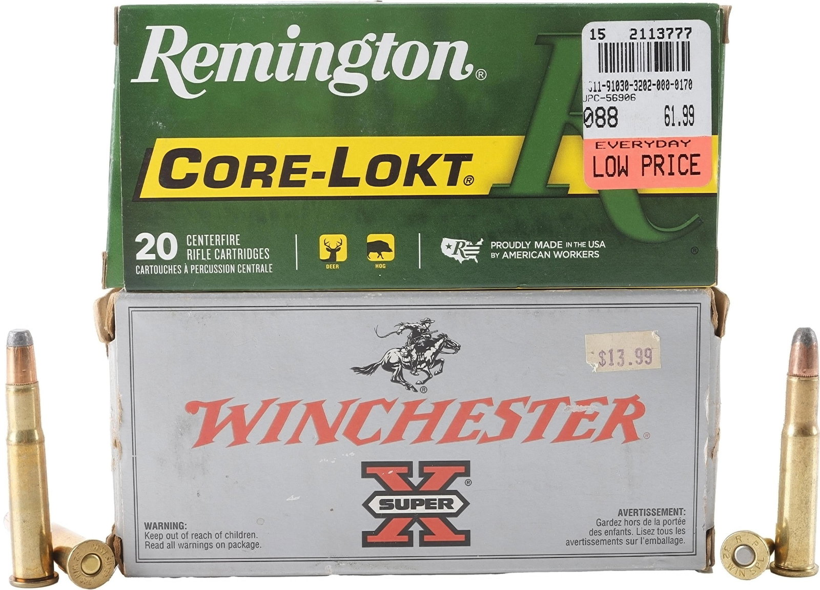 37 Rds .32 Win Special 170gr SP: Lot of 37 rounds factory new .32 Win Spl 170gr SP. Winchester & Remington.