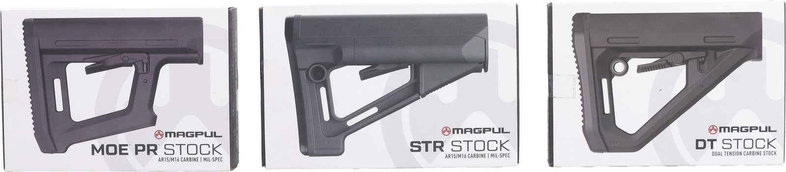 Magpul STR, DT & MOE PR Carbine AR-15 Stocks 3 Pcs (1 of 7)