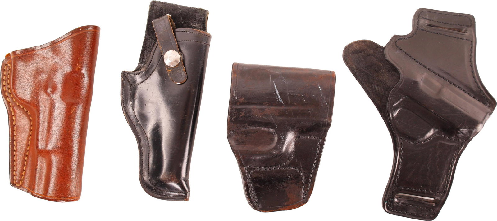 Semi-Auto Pistol Holsters Vintage Leather Lot of 3 (1 of 5)