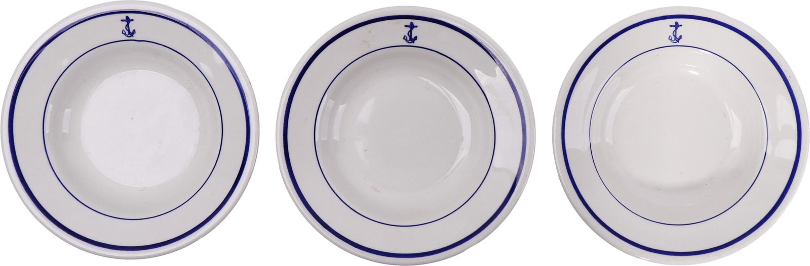 US Navy Officer's Mess Soup Bowl Lot of 3 (1 of 4)