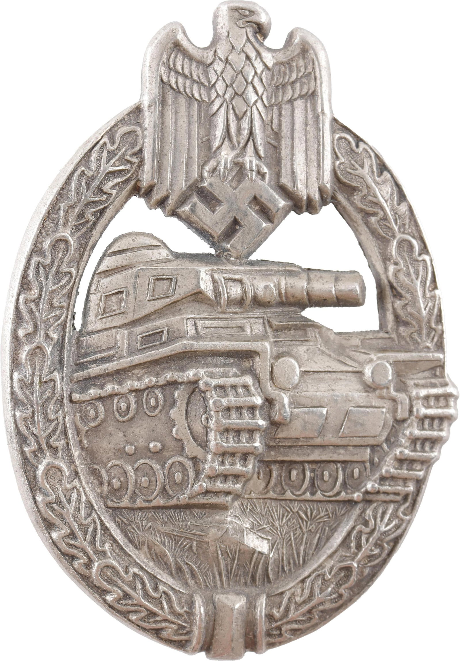 Panzer Assault Badge in Silver WWII German (1 of 3)