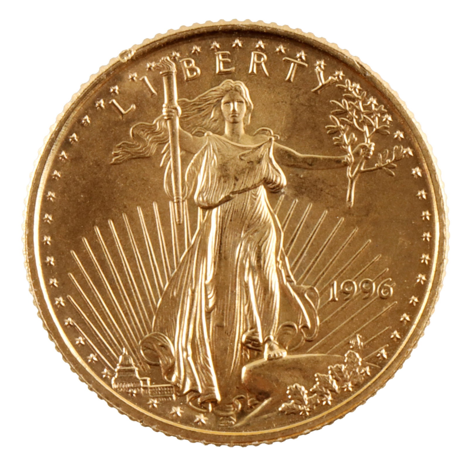 .999 Gold American Eagle 1/10 OZT Coin 1996 (1 of 2)