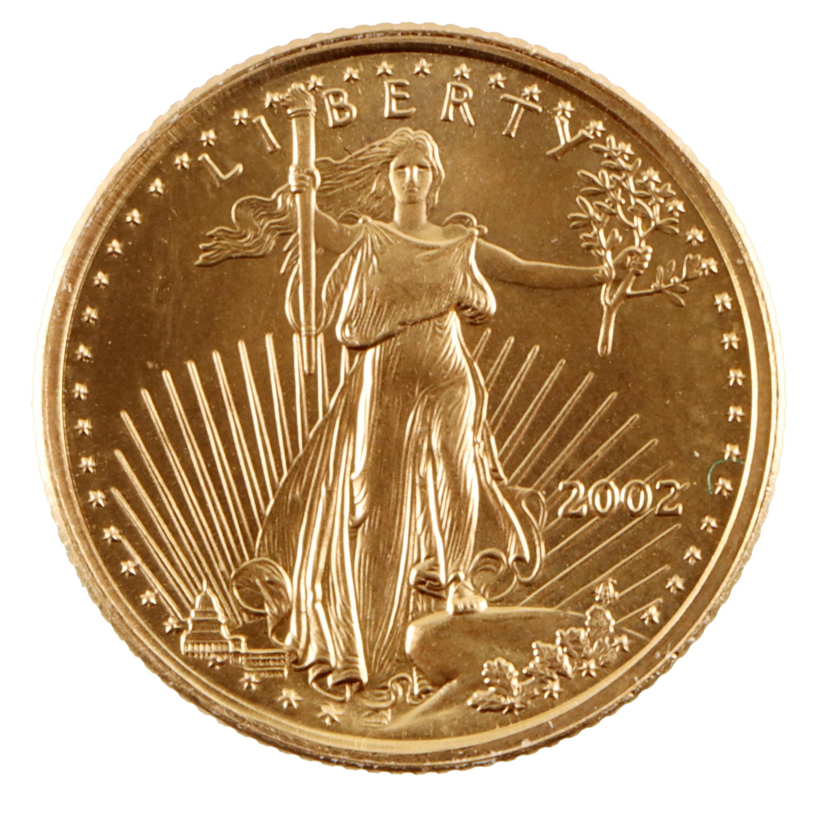 .999 Gold American Eagle 1/10 OZT Coin 2002 (1 of 2)