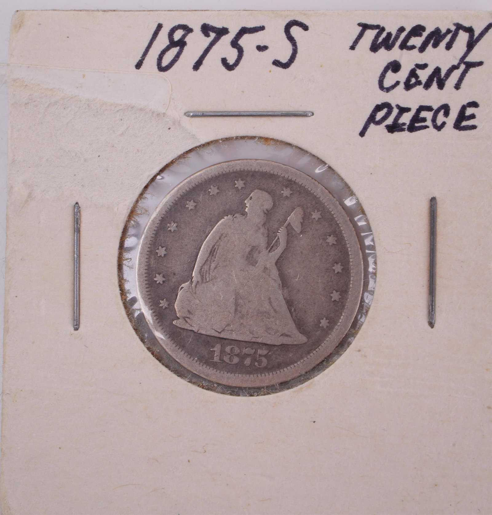 US 1875-S Seated Liberty Silver Twenty-Cent Piece (1 of 2)