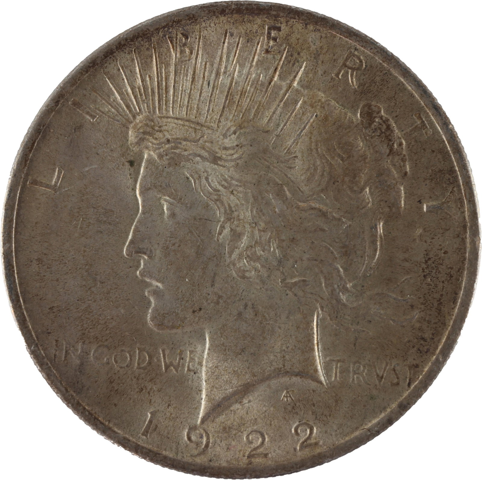1922 Peace Dollar Philadelphia US Silver Coin (1 of 2)