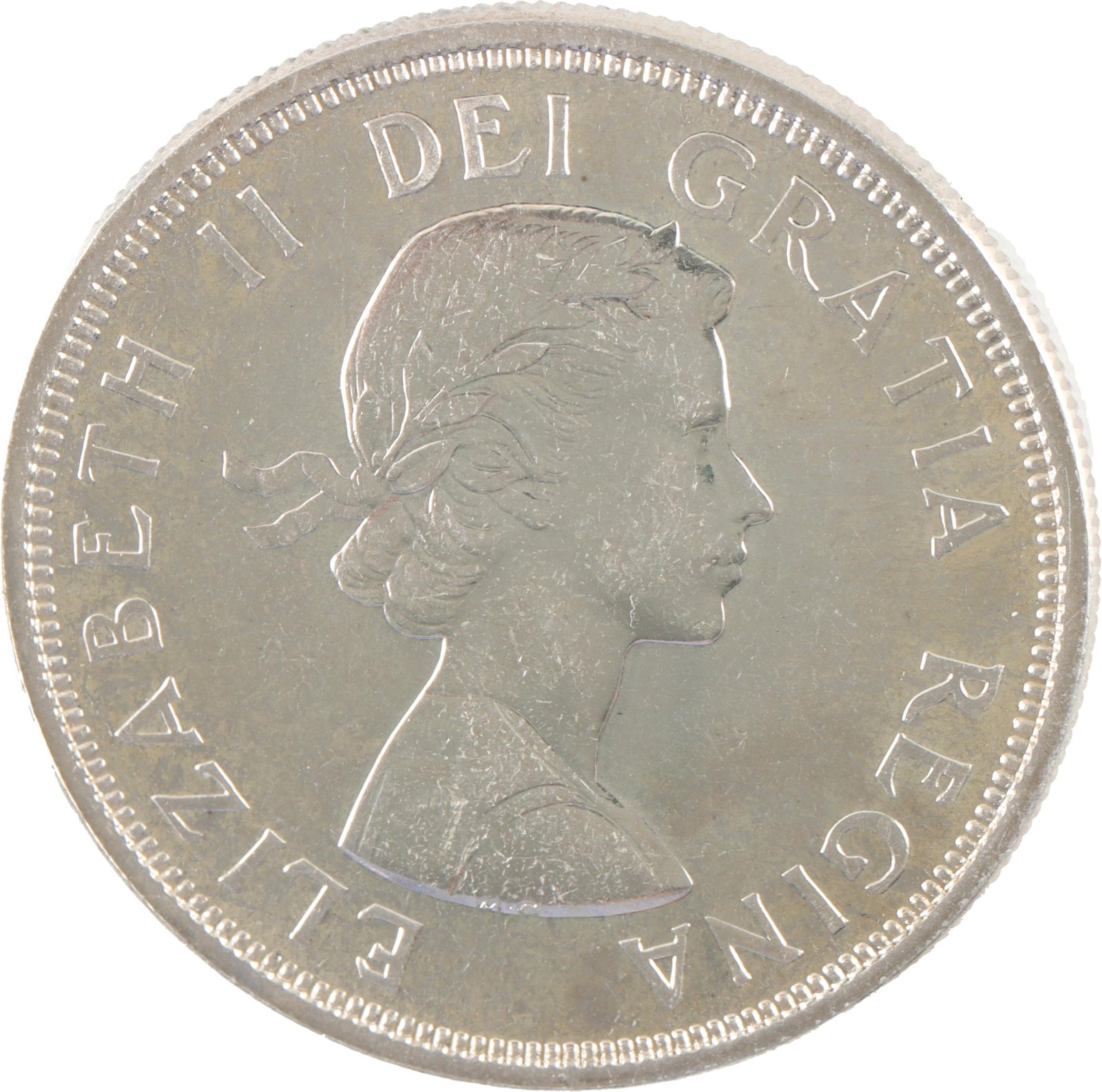 1964 Canadian Commemorative Silver Dollar: 1964 Canadian Silver Dollar. 100th Anniversary of Charlottetown & Quebec. 36.1mm diameter. 23g. 0.800 silver. Metal: Silver Country of Origin: Canada Year Minted: 1964.