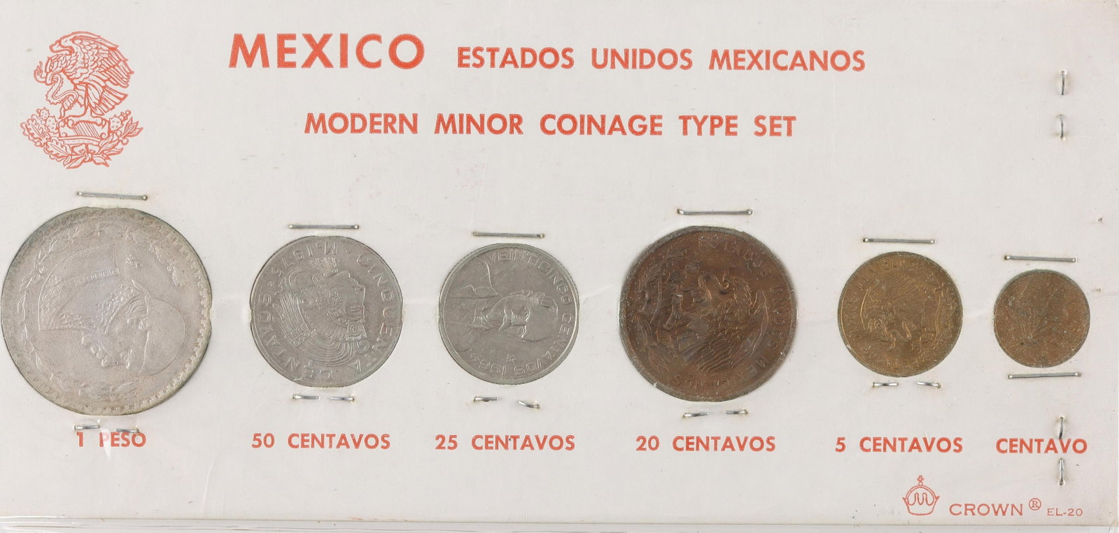 Set of Mexico Modern Minor Coinage Type Set (1 of 2)