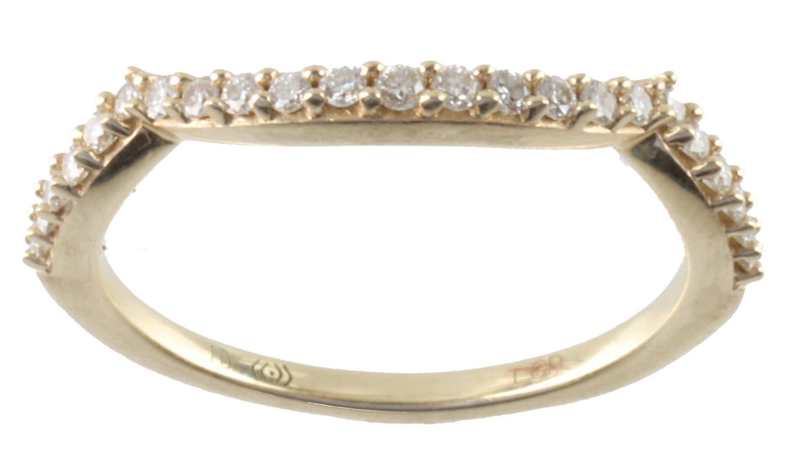 10K Yellow Gold and Diamond Wedding Ring (1 of 5)