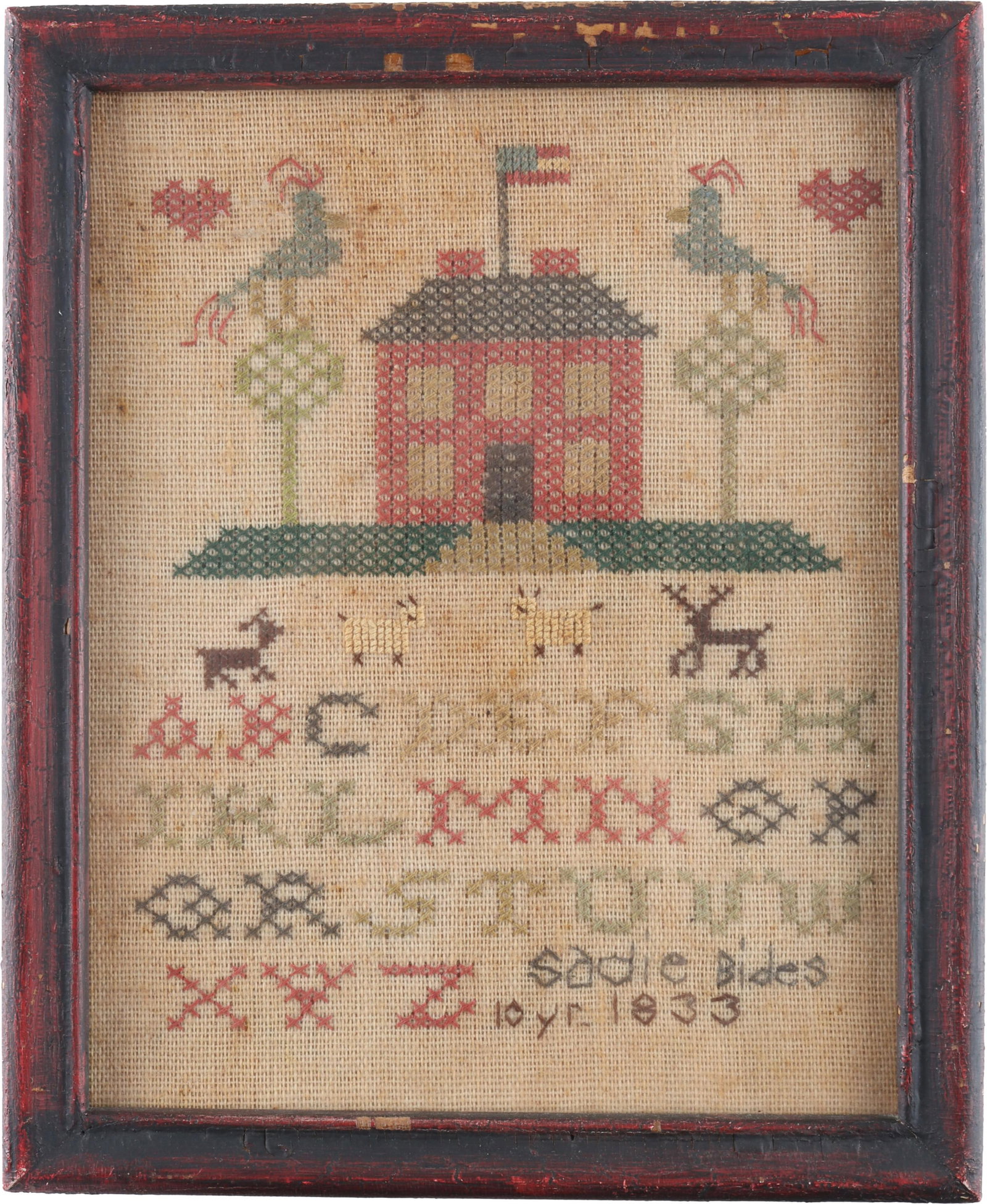 Child's Alphabet Sampler 1833 Sadie Bides (1 of 4)