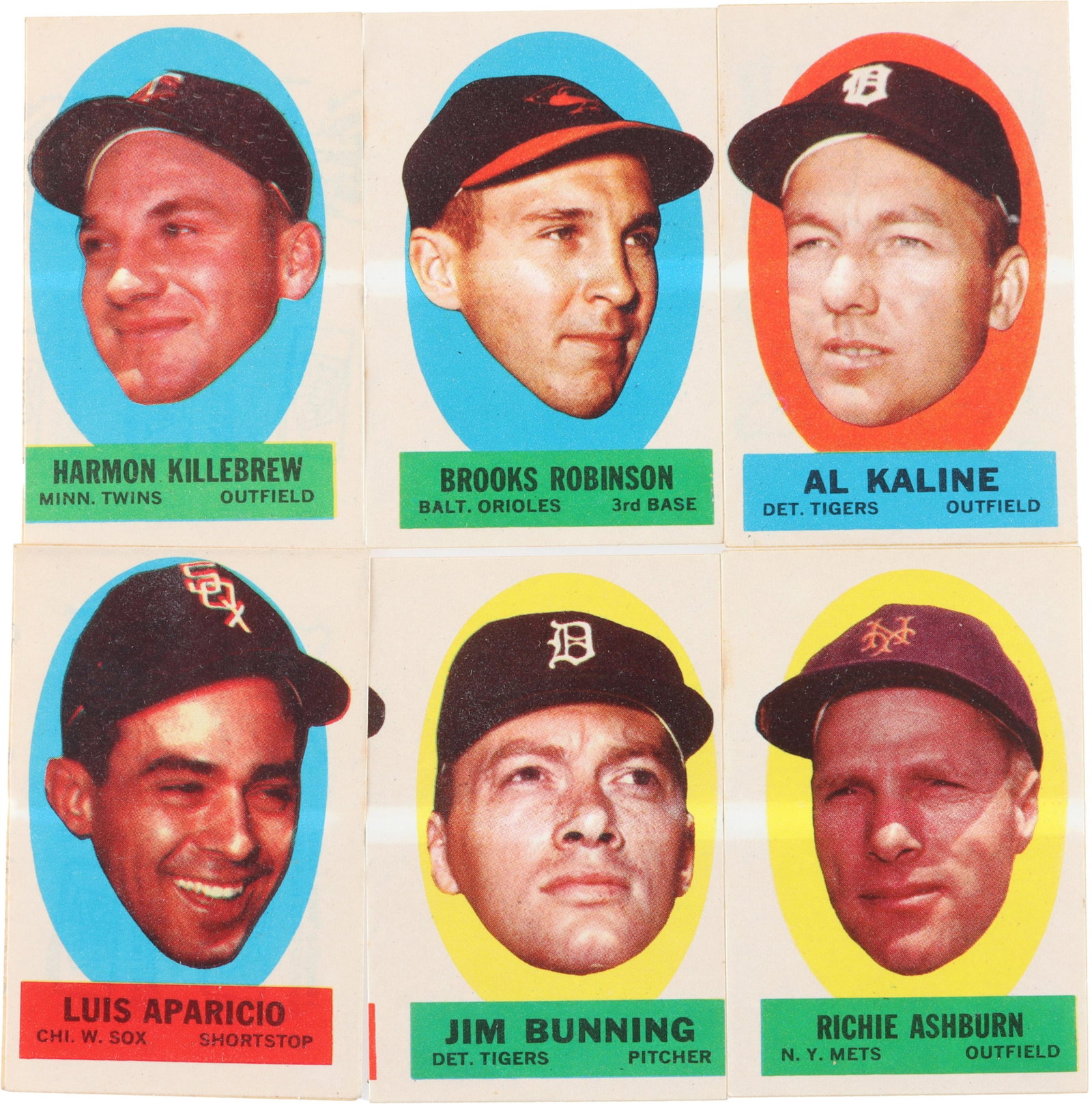 1963 Topps Peel Off Sticker Inserts Baseball (1 of 4)