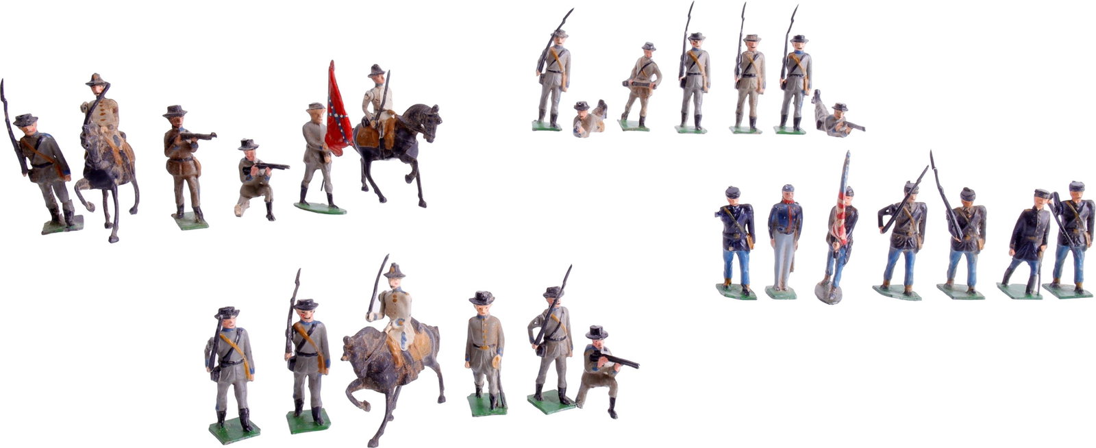 Johillco 56mm Civil War Cast Lead Soldiers 26 Pcs (1 of 5)