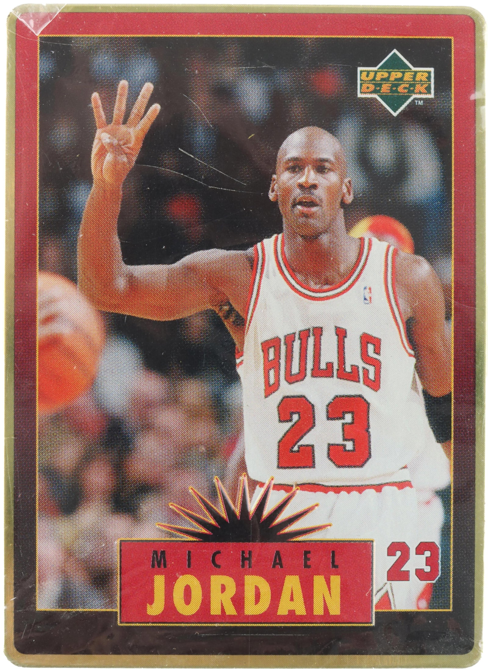 Upper Deck Michael Jordan Plated Basketball Card (1 of 2)