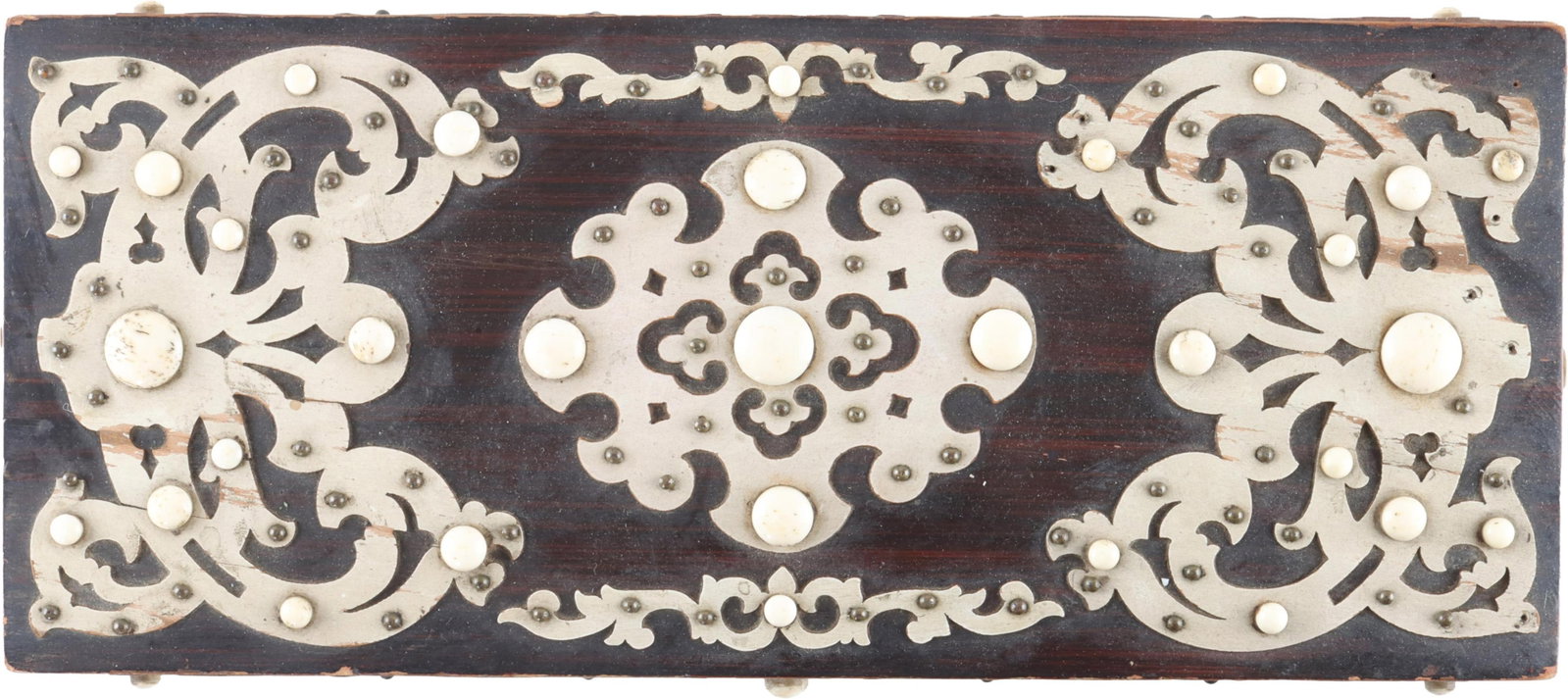 Victorian Wooden Chest with Bone (1 of 4)