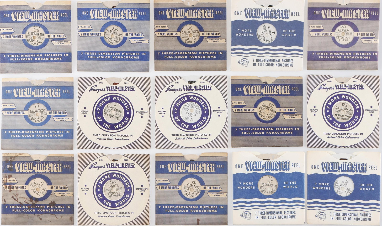 Lot of 20 View Master Picture Reels. (1 of 3)