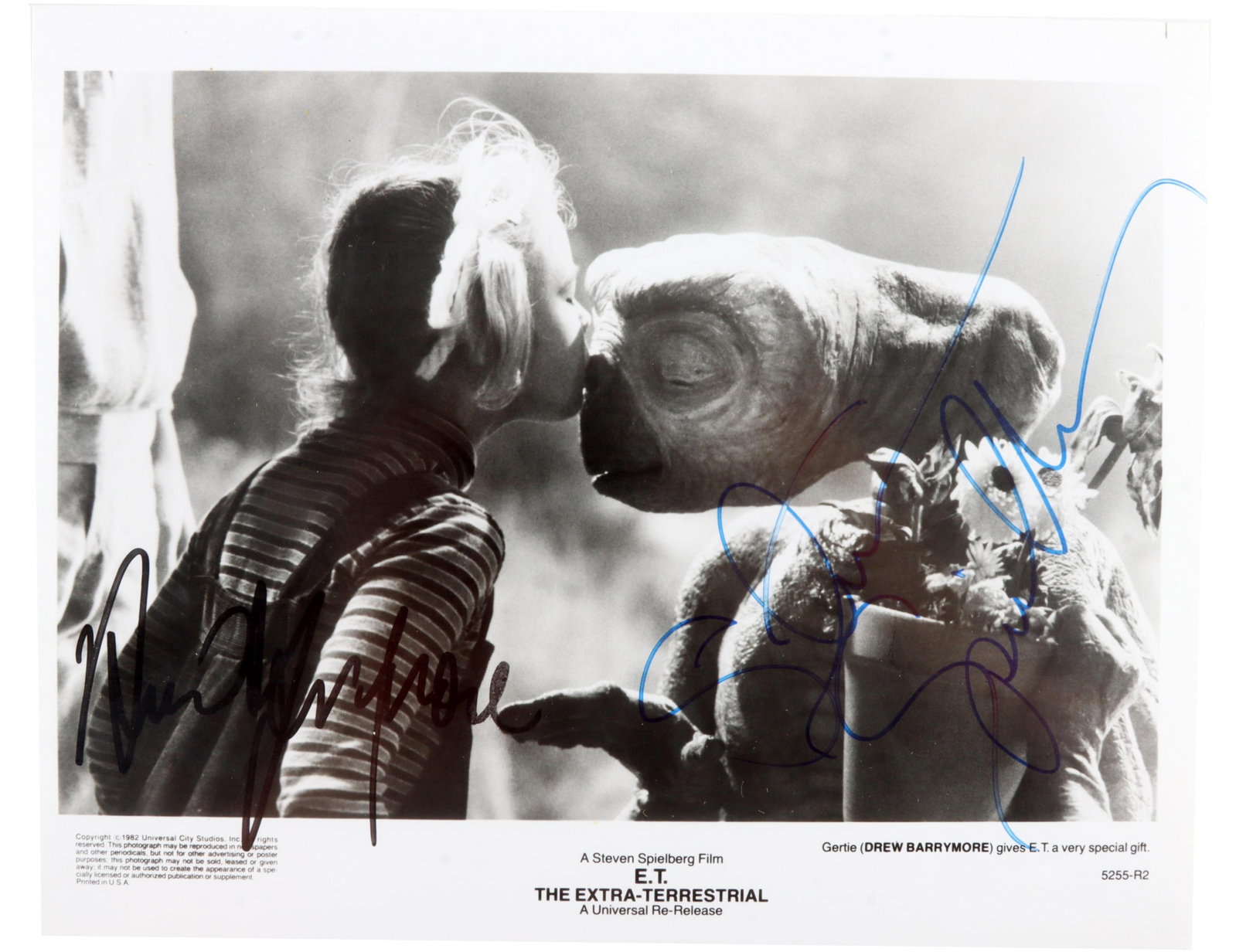 Autograph E.T. Spielberg Barrymore Signed Poster (1 of 2)